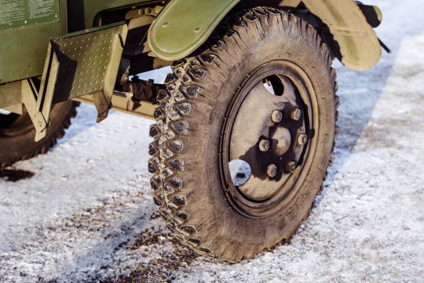 istock truck wheel winter 891448236