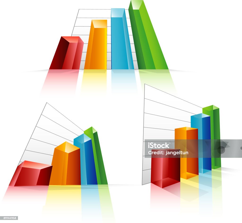 Bar-charts - Lizenzfrei Balkendiagramm Stock-Illustration