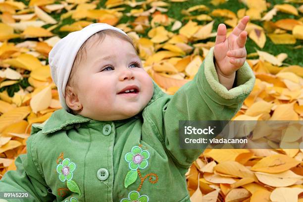 Baby At A Park Stock Photo - Download Image Now - Autumn, Baby - Human Age, Beautiful People