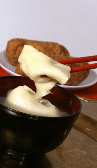 Empty soup pot made of forged aluminum with non-stick coating