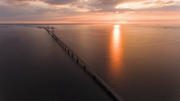 istock View from above of bridge at sunset 891454454