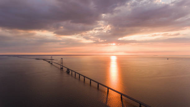 istock View from above of bridge at sunset 891455348
