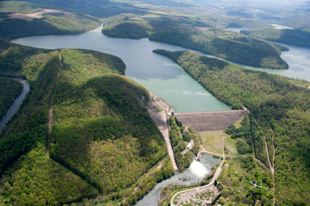 istock Aerial view of Youghiogheny River Dam 891455606