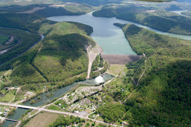istock Aerial view of Youghiogheny River Dam 891455934