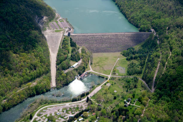 istock Aerial view of Youghiogheny River Dam 891456082