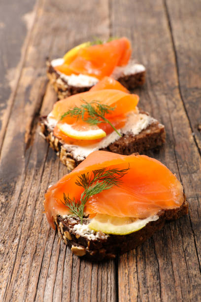 istock festive canape with salmon and cheese 891460938