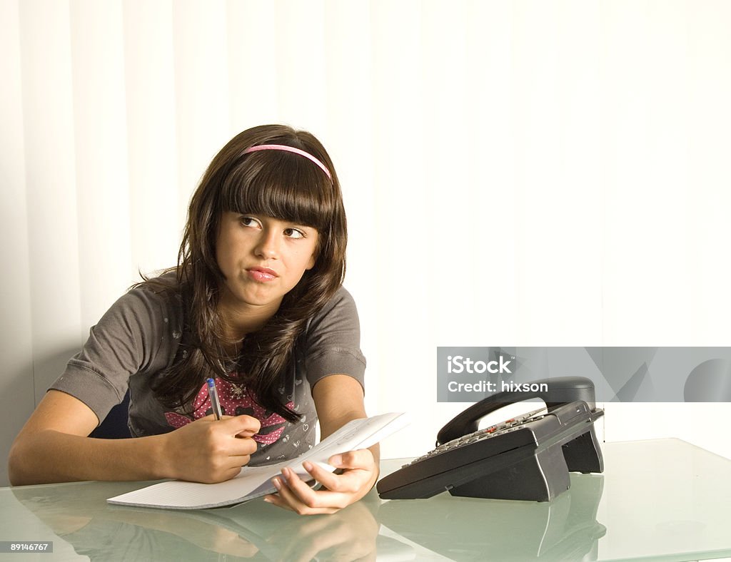 Waitning für Anruf - Lizenzfrei Bildung Stock-Foto