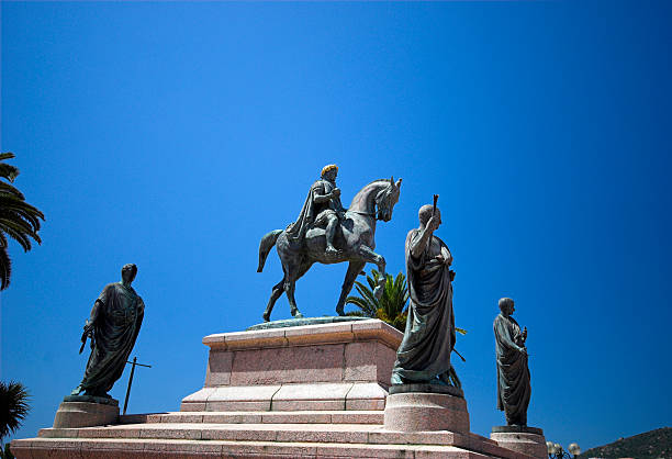 napoleon i - corsica statue napoleon bonaparte ajaccio zdjęcia i obrazy z banku zdjęć