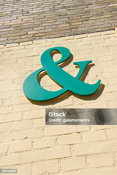 Green Stock Photo - Download Image Now - Ampersand, Brick, Brick Wall