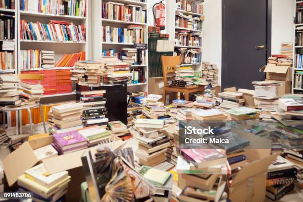 Bookstore Stock Photo - Download Image Now - Messy, Book, Library