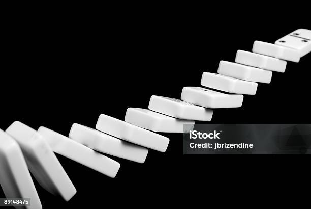 Dominos Falling Stock Photo - Download Image Now - Domino, Falling, Multiple Image