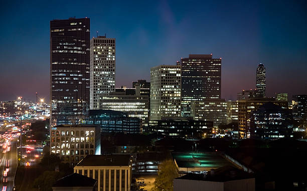 istock houston skyscrapers at dusk 89148499