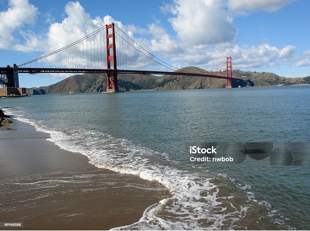 Presidio National Park Vista para a ponte Golden Gate - Foto de stock de Globo terrestre royalty-free