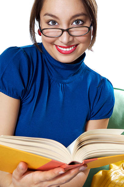 istock Time to relax, pretty asian business lady reading 89148961