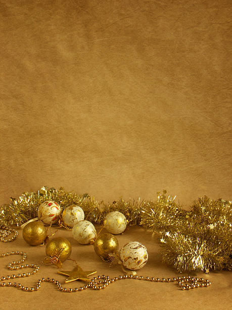 christmas decoration before textured background stock photo