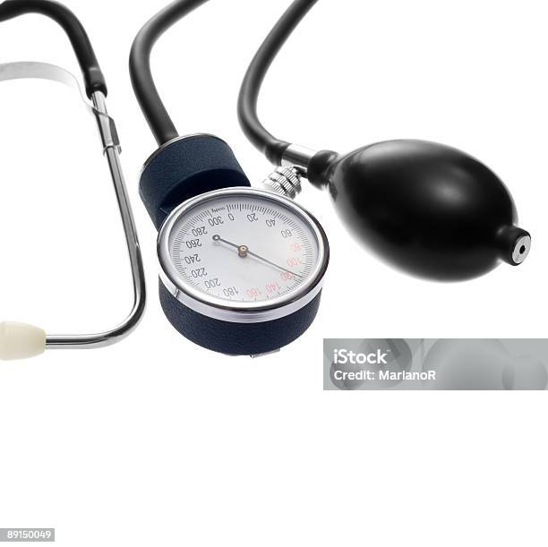 Sphygmomanometers Pump Gaugezahl Und Stethoskop Stockfoto und mehr Bilder von Anzeigeinstrument