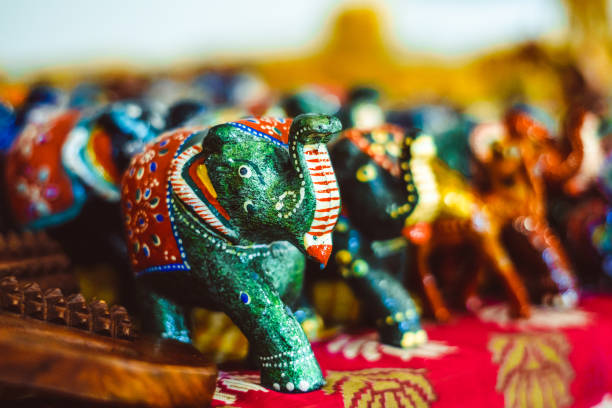 istock Indian elephants in the store 891502086