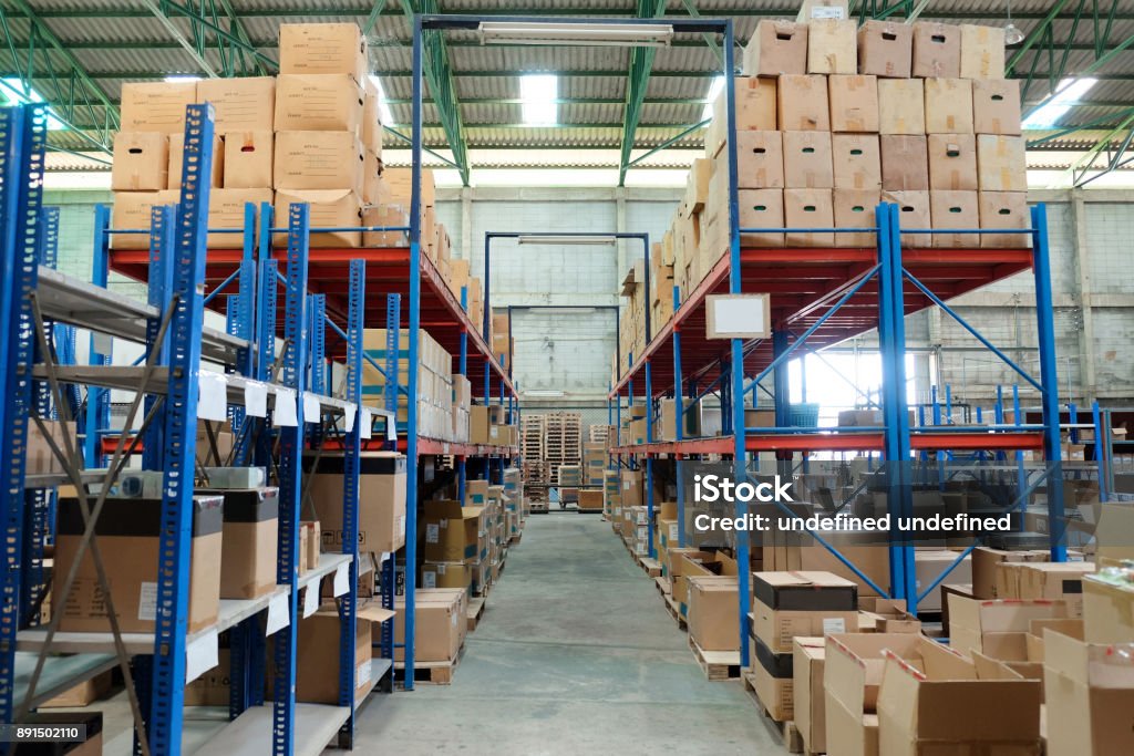 interior of warehouse Business Stock Photo