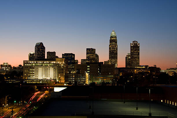 istock Charlotte City Skyline at Night 89150513
