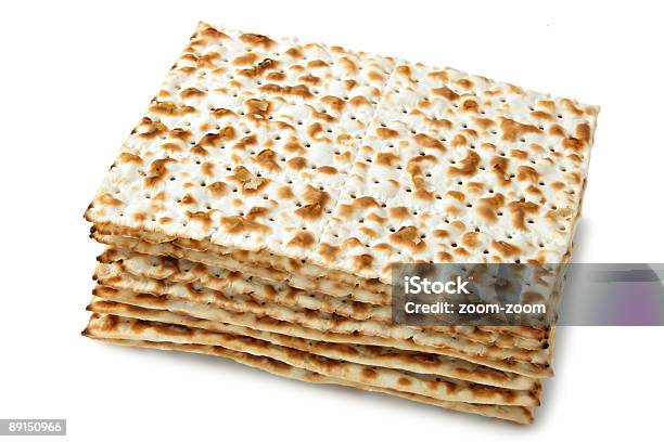 Matzos - Fotografie stock e altre immagini di Bianco - Bianco, Catasta, Cibo