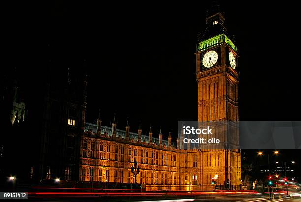 Big Ben E Casas Do Parlamento De Westminster - Fotografias de stock e mais imagens de Big Ben - Big Ben, Noite, Arquitetura