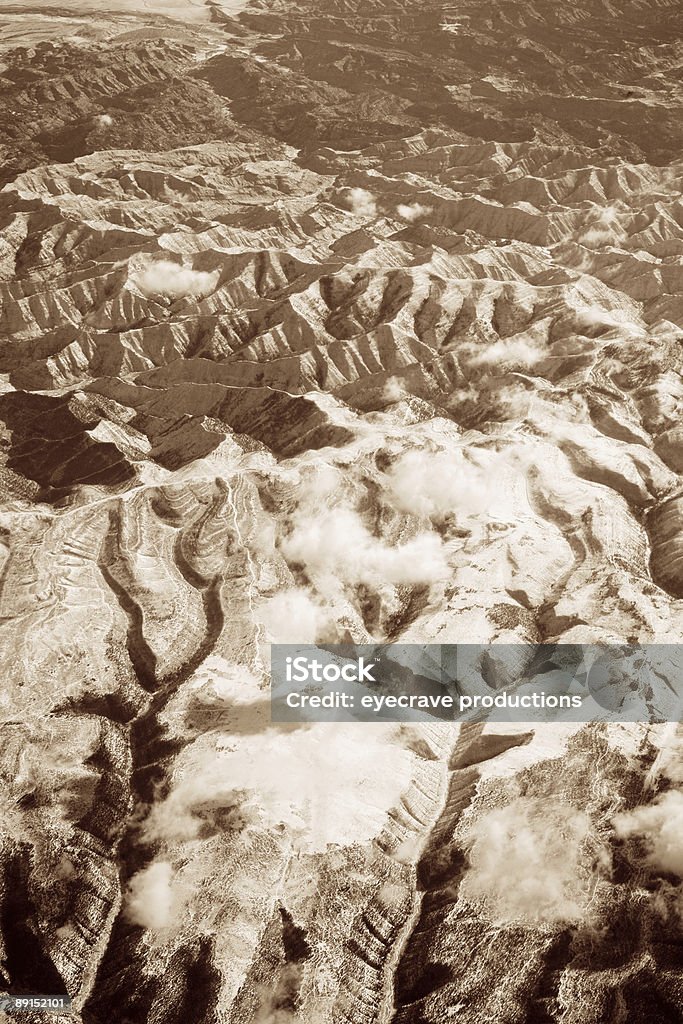 Cenário de montanha do deserto areal - Foto de stock de Areia royalty-free
