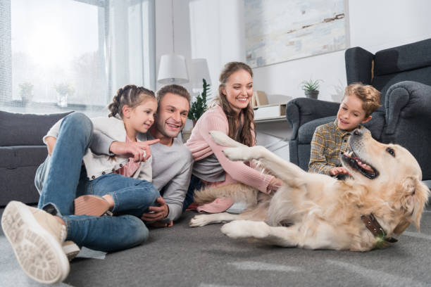 istock family playing with dog 891526186