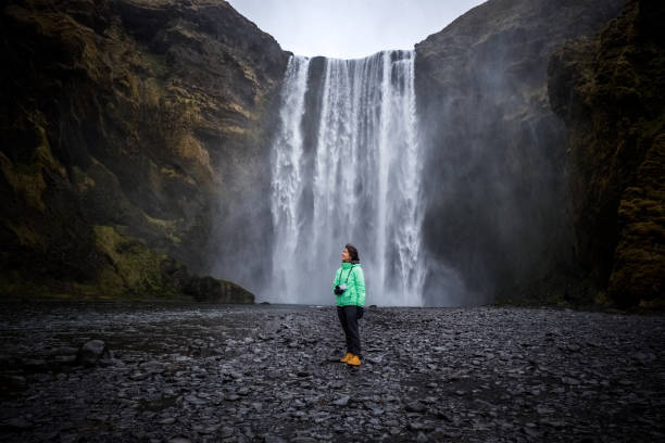 istock Landscape around Skogafoss waterfall in Iceland 891526520