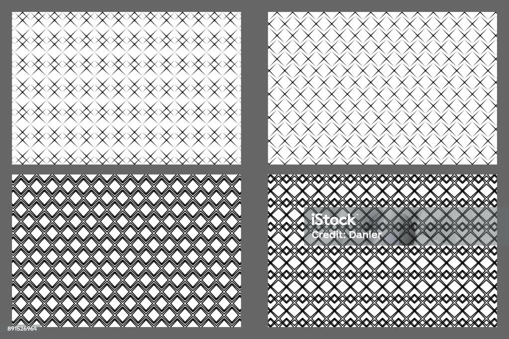 Star Pattern Four Four Pointed Star Stock Illustration - Download Image Now - Abstract ...