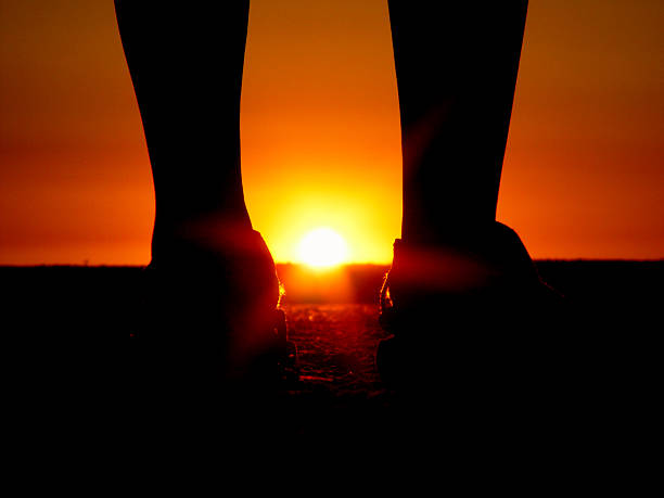 istock Two feet watching the african sunset in Namib Desert Namibia 89152789