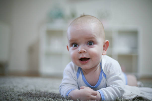 istock Cute baby boy portrait. Close up. 891540320