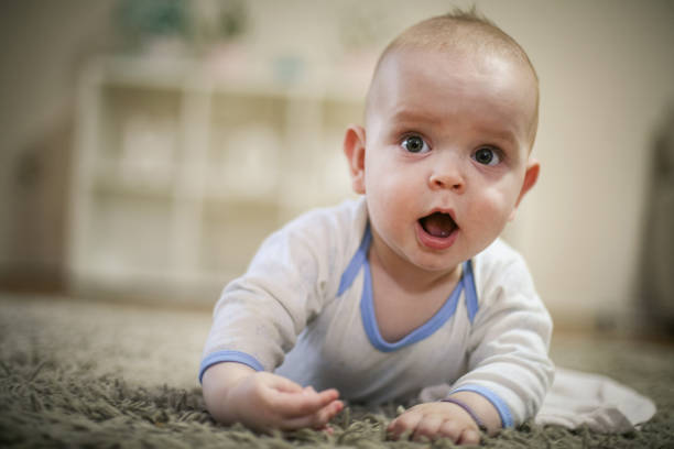 istock Cute baby boy portrait. Close up. 891540862