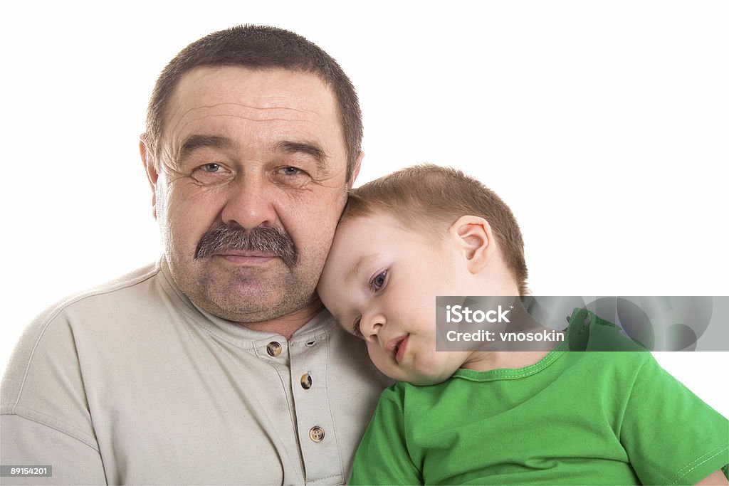 Nieto y abuelo - Foto de stock de Abrazar libre de derechos