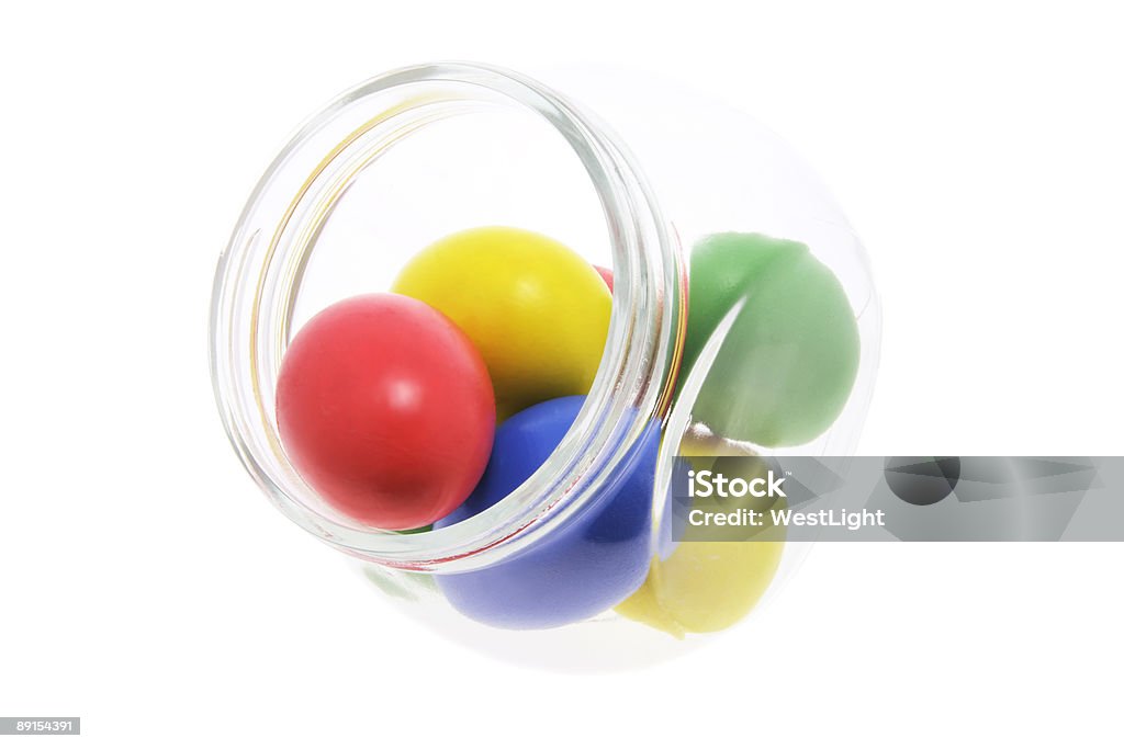 Uova di Pasqua in un barattolo di vetro - Foto stock royalty-free di Barattolo di vetro