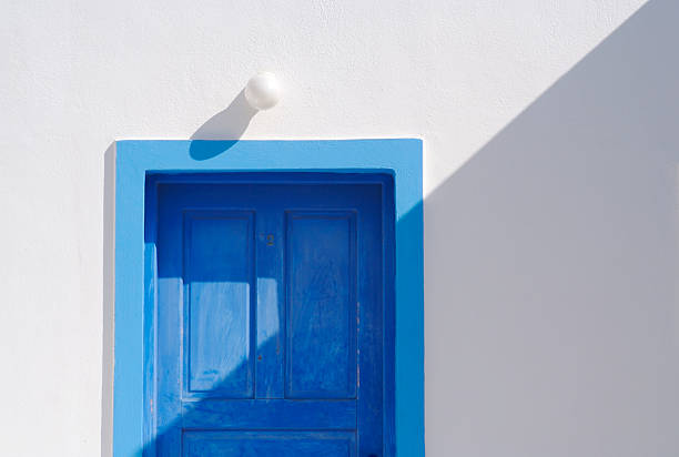 Dressing cabin on the beach. Minimal work with sea, sky and locker cabin