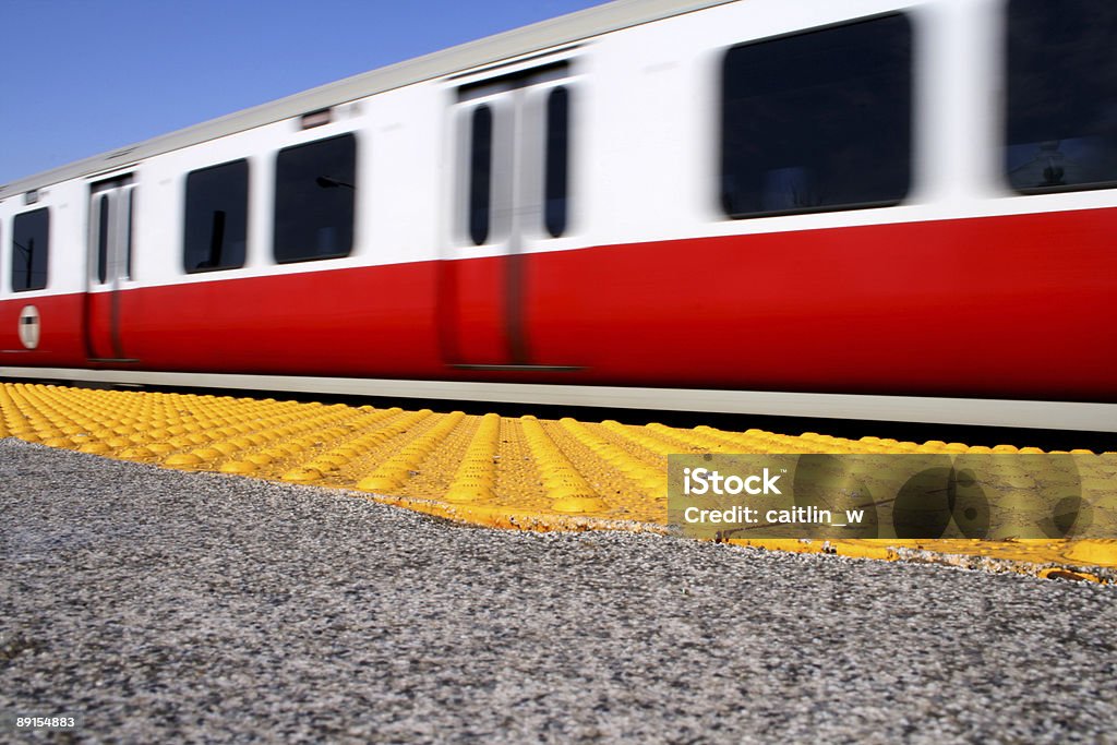 Train In Motion (series)  Boston - Massachusetts Stock Photo