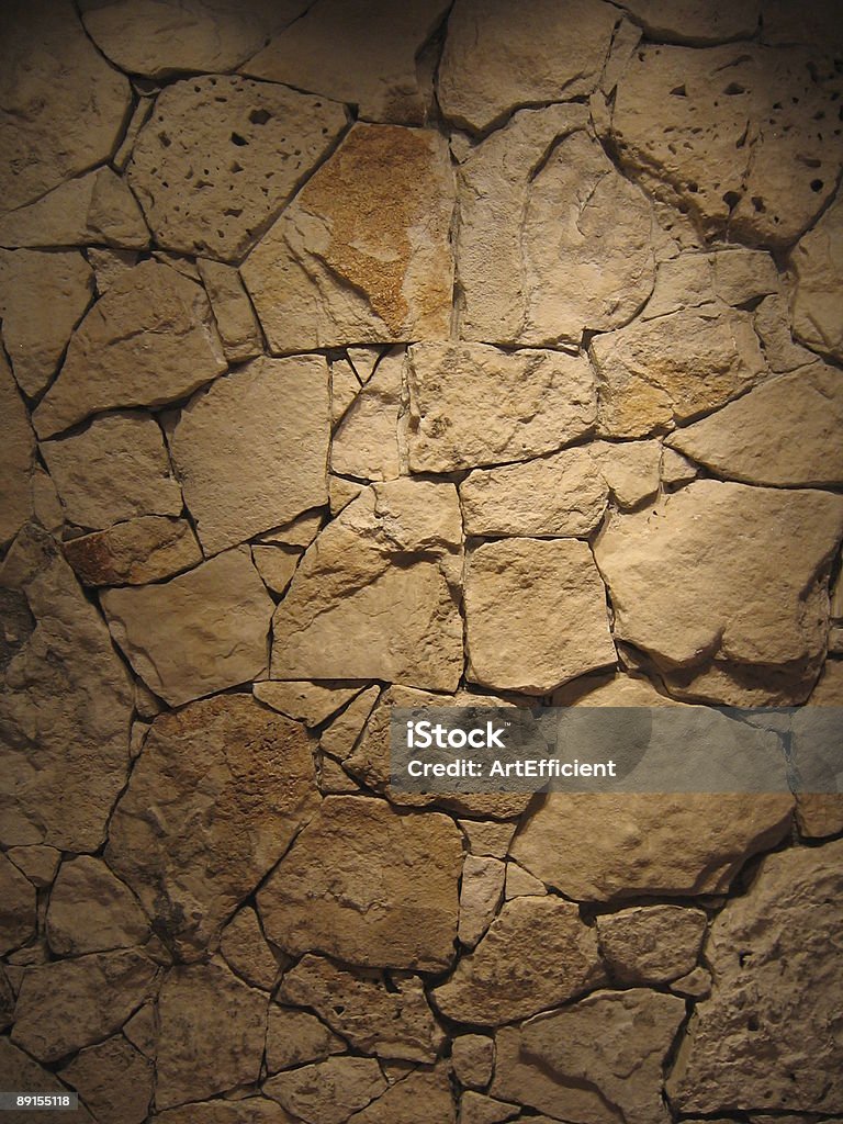 Parede de pedra-irregular pedras de areia - Foto de stock de Antigo royalty-free