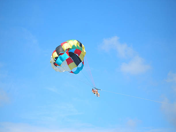 Parasailing stock photo