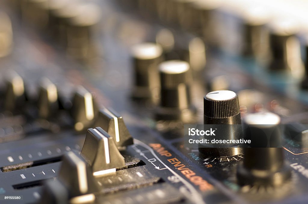 Knobs and Sliders  Color Image Stock Photo