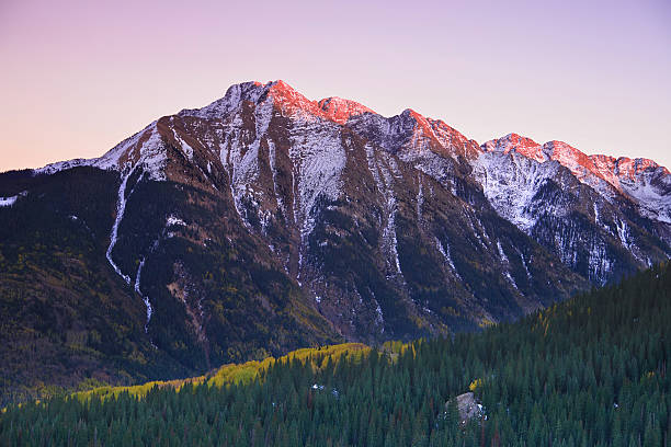 mountain sunset - tuff bergart bildbanksfoton och bilder