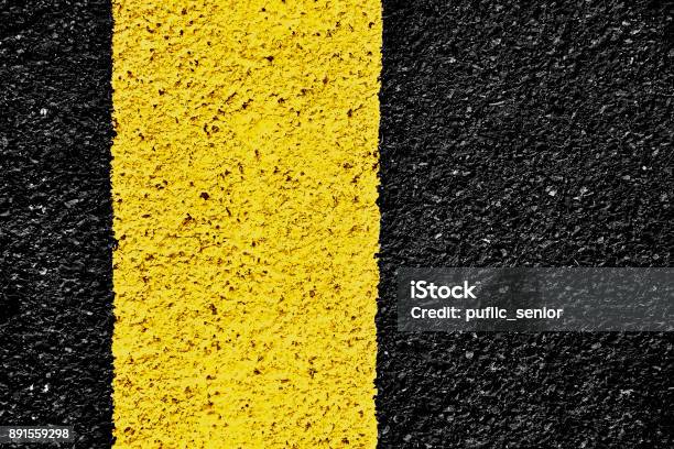 Asphalt Texture Detail Background Stock Photo - Download Image Now - Road, Close-up, Dividing Line - Road Marking