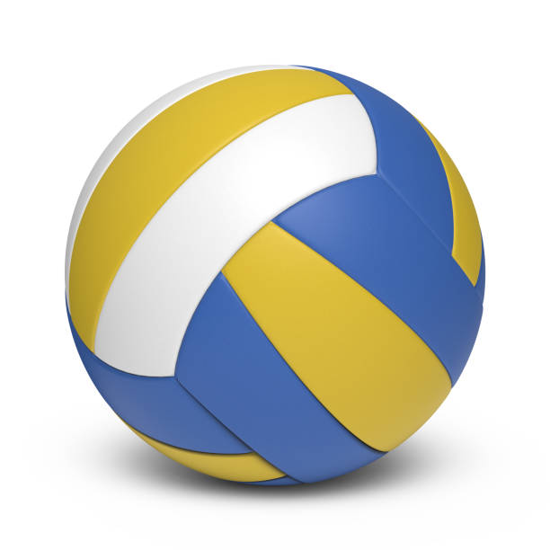 istock Tricolor volleyball leather ball - 18 segments 891559500