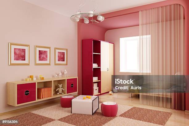 Childrens Room Interior Stock Photo - Download Image Now - Apartment, Architecture, Armchair