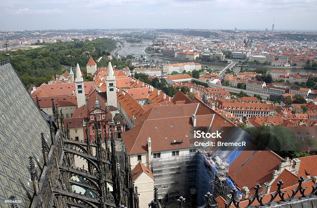 Vista aérea de Praga - Royalty-free Ao Ar Livre Foto de stock