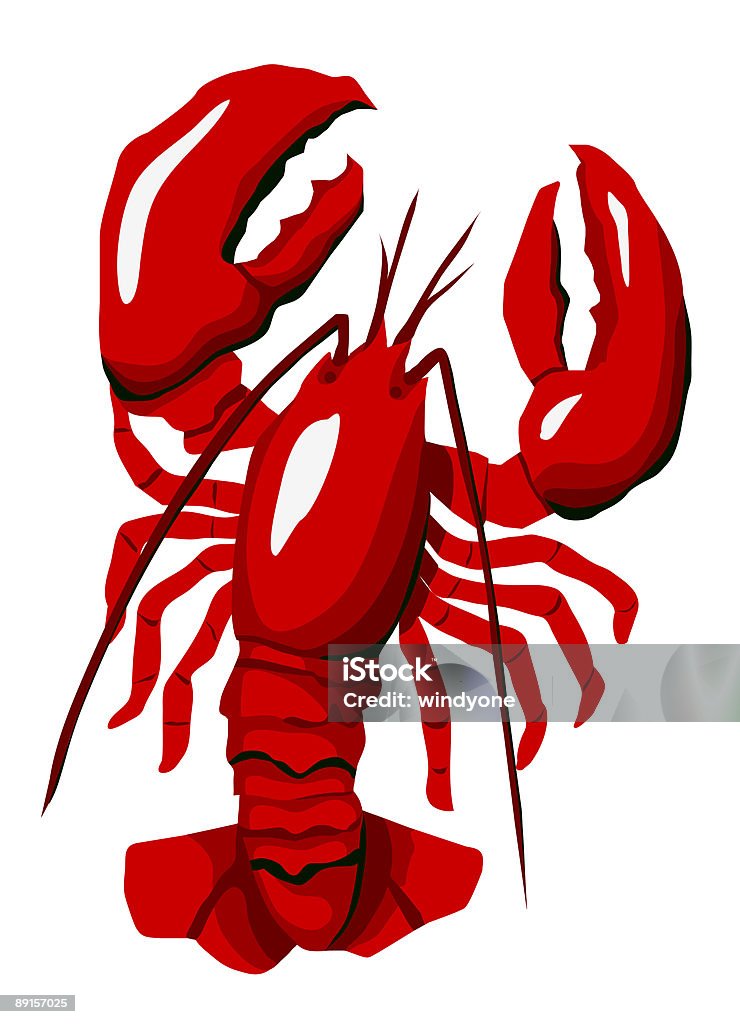 Red Lobster - Ilustração de Alimentação Saudável royalty-free