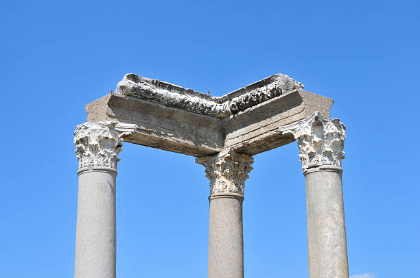 Columns of Agora stock photo