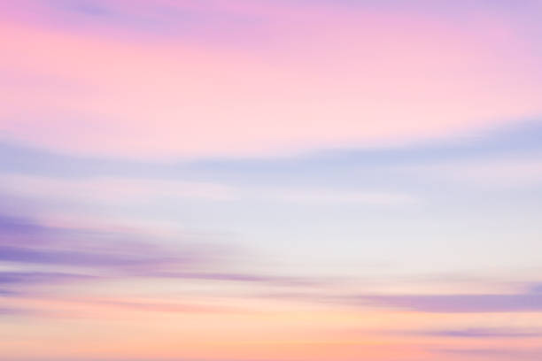 istock Defocused sunset sky nature background with blurred panning motion. 891596542