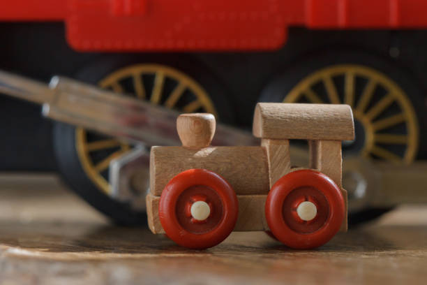 istock Toy train on the playground 891596674