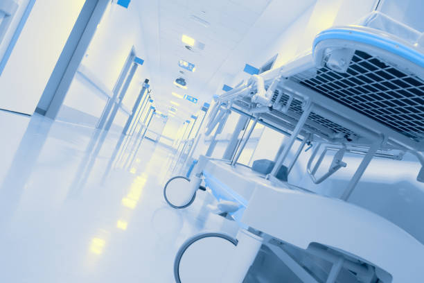 istock Unusual angle of hospital building 891597942