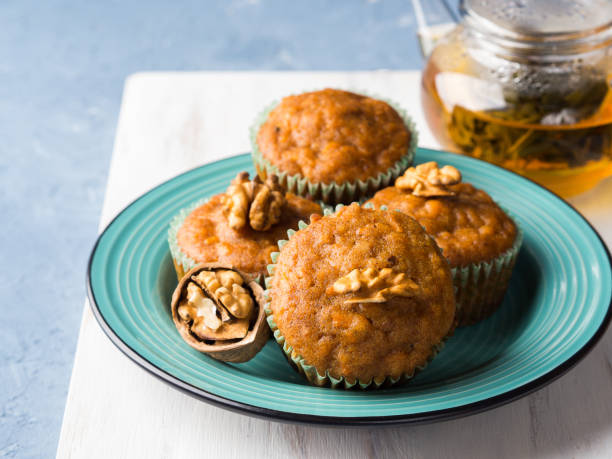 istock Carrot spiced muffins with walnuts 891600204